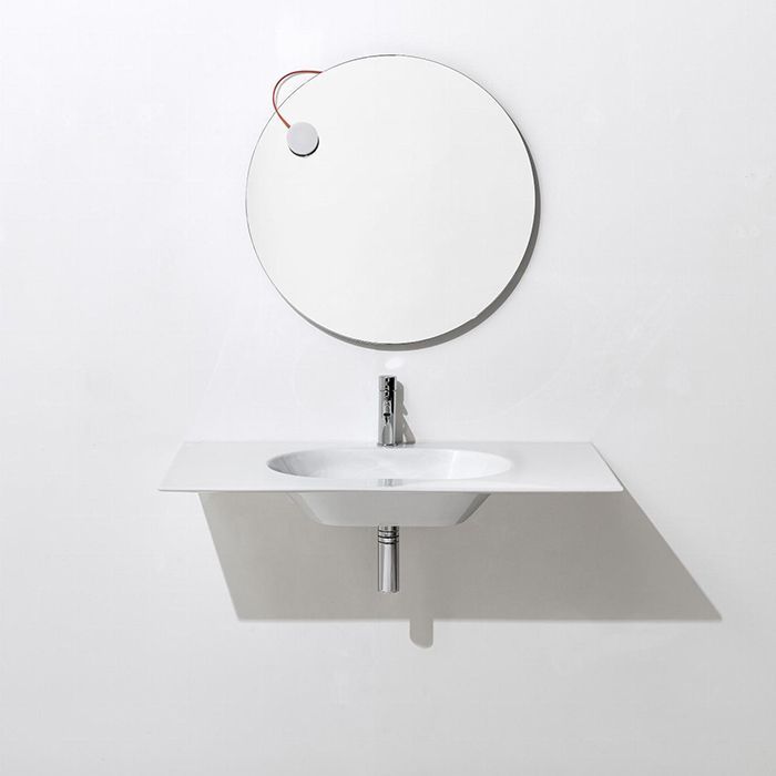 SIMAS WAVE Раковина на столешницу  100x50xh14,5 см, с 1 отв под смеситель,цвет BIANCO MATT