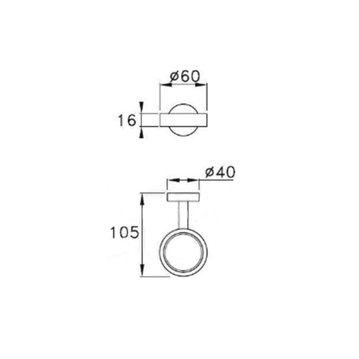 Stella Lucilla Подстаканник настенный (без стакана) 1012 цвет: хром