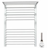 Электрический полотенцесушитель Ника Modern ЛМ 3 80x50 масляный с полкой Белый матовый 16 перекладин