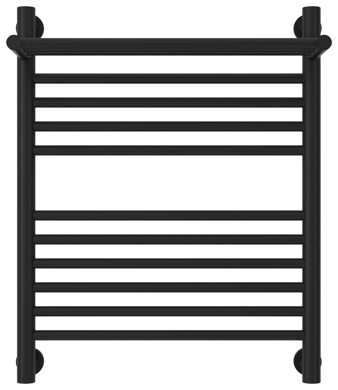 Полотенцесушитель водяной "БОГЕМА 1П +" 600х500 (Матовый Чёрный)