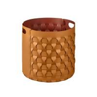 Colombo Adj Круглая корзина Dubai, D40H40 см, цвет: коньяк/бордо Colombo Adj Круглая корзина Dubai, D40H40 см, цвет: коньяк/бордо