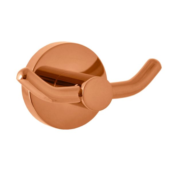 Крючок для ванной комнаты двойной Rav Slezak COLORADO COA0102ZRK, розовое золото брашированное