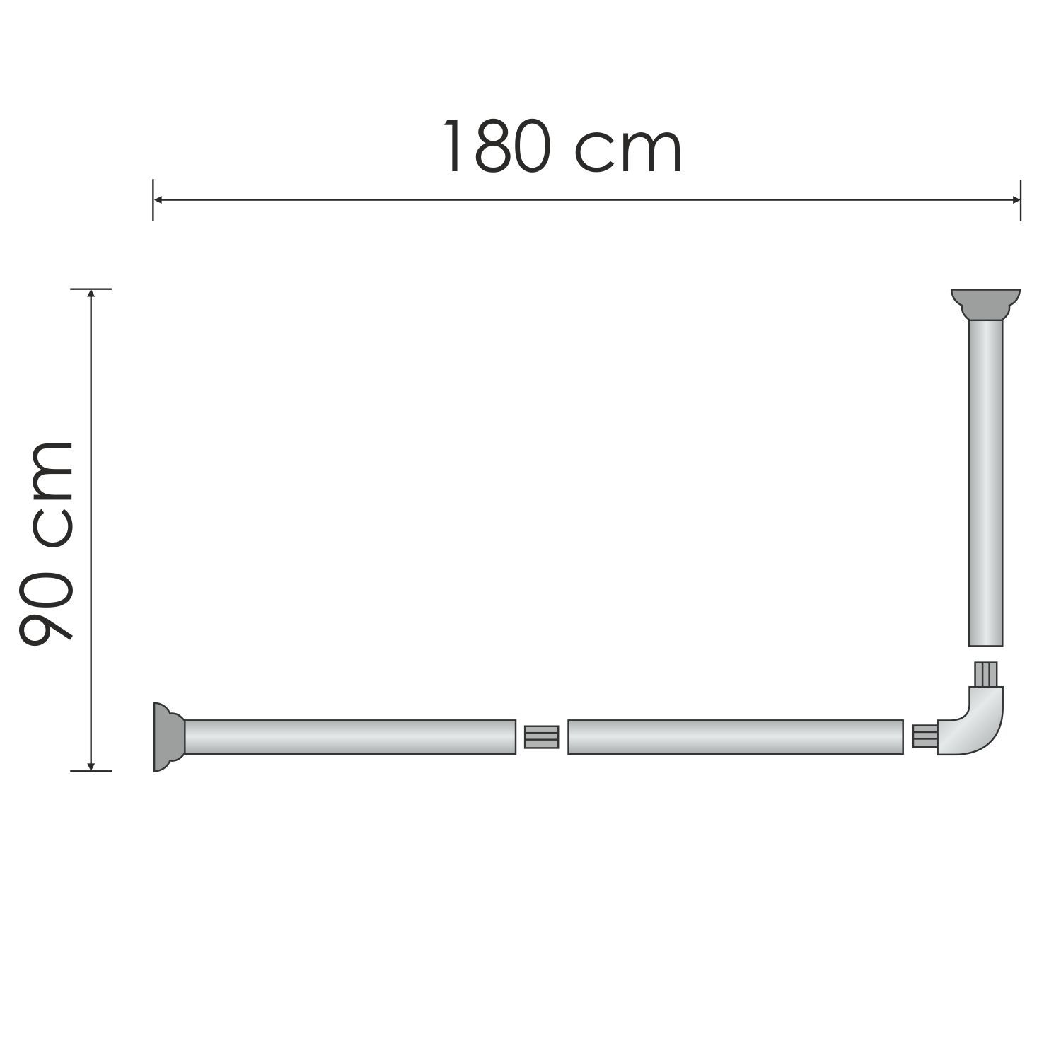 Dinkel SC-469018 Карниз для ванной Dinkel SC-469018 Карниз для ванной
