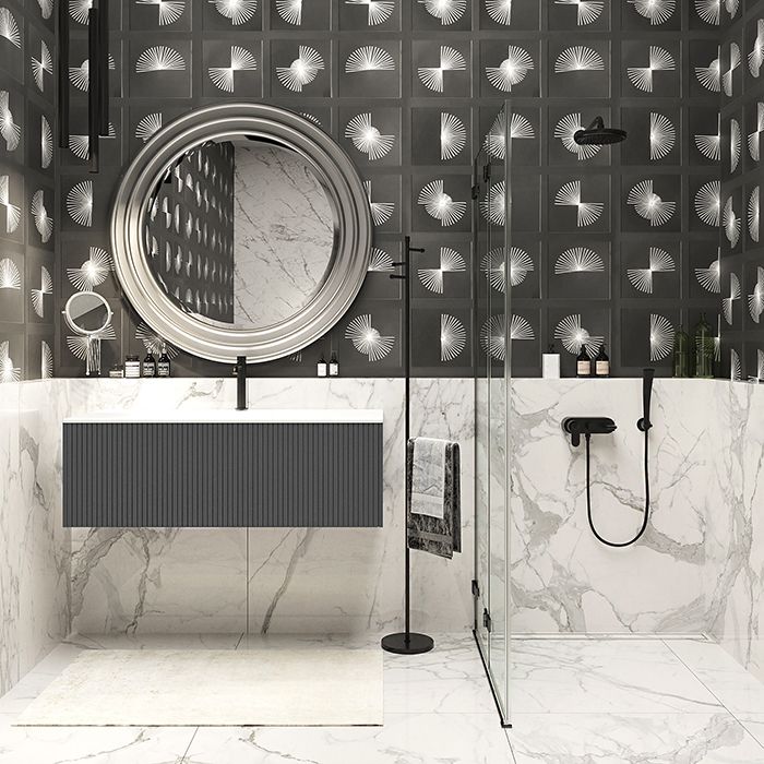 KERASAN SHAPE Раковина керамическая 1220х520 мм., встраиваемая, с 1 отверстием для смесителя, цвет белый глянцевый