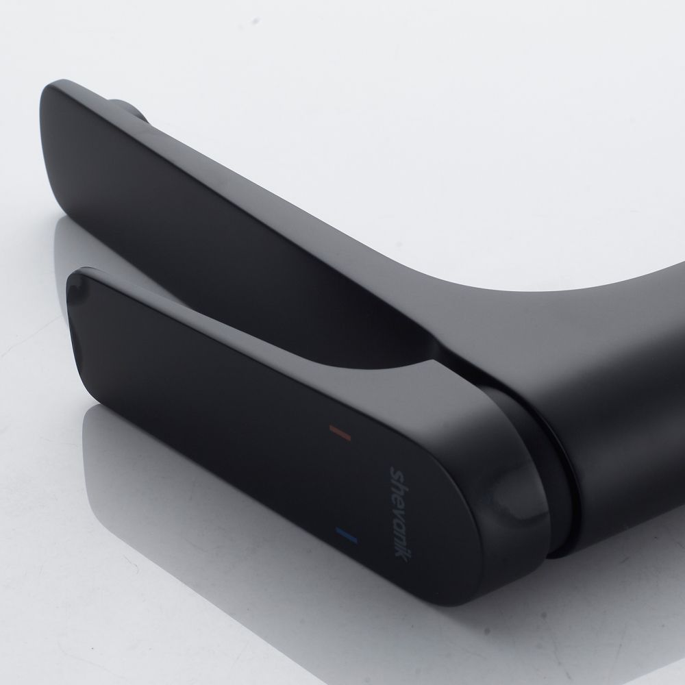 Смеситель для раковины высокий Shevanik S4211H, черный