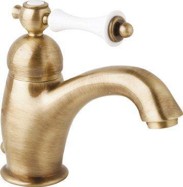Смеситель Для Раковины CEZARES Margot-1 Бронза (ручка Белая) Opadiris
