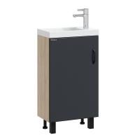 Тумба Onika Тимбер 45 напольная, серая мат./дуб сонома (ум. Фостер 45)