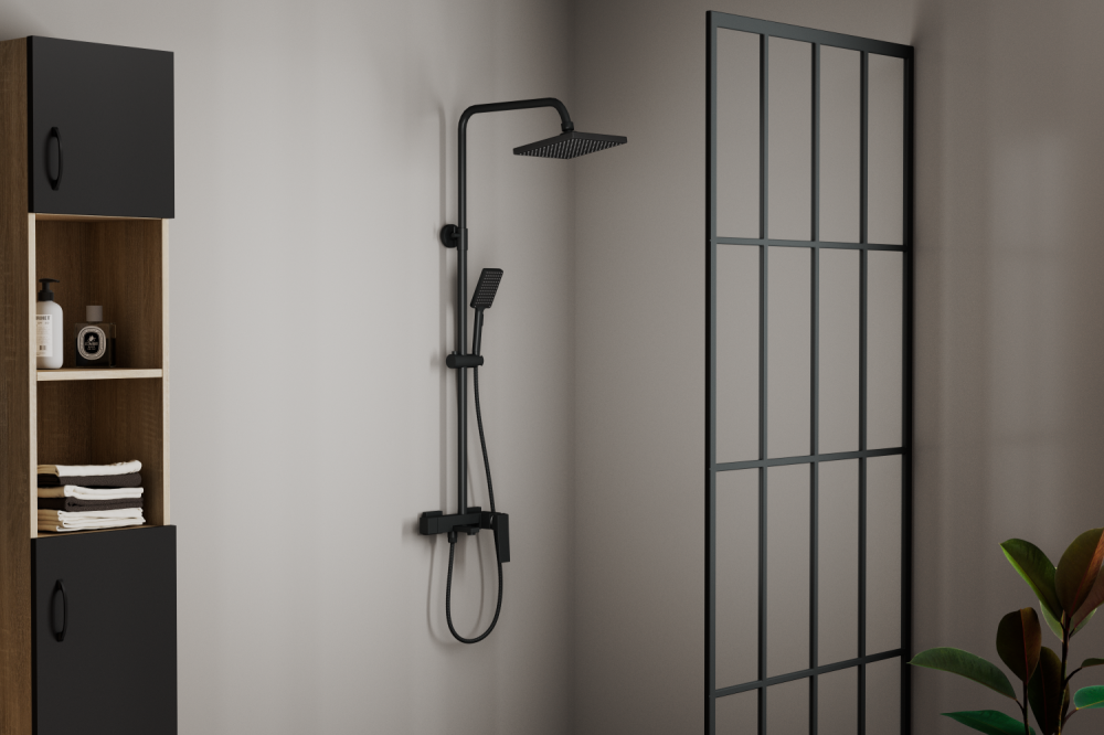 Душевая система RUSH Thira (TR3635-50Black), артикул TR3635-50Black