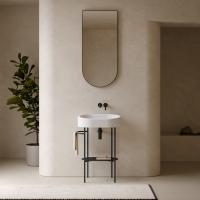 Зеркало, Globo, LALITA, прямоугольное, ширина, мм-510, высота, мм-1100, тип установки-настенный, горизонтальная или вертикальная, без подсветки, рама-есть, цвет рамы-черный матовый