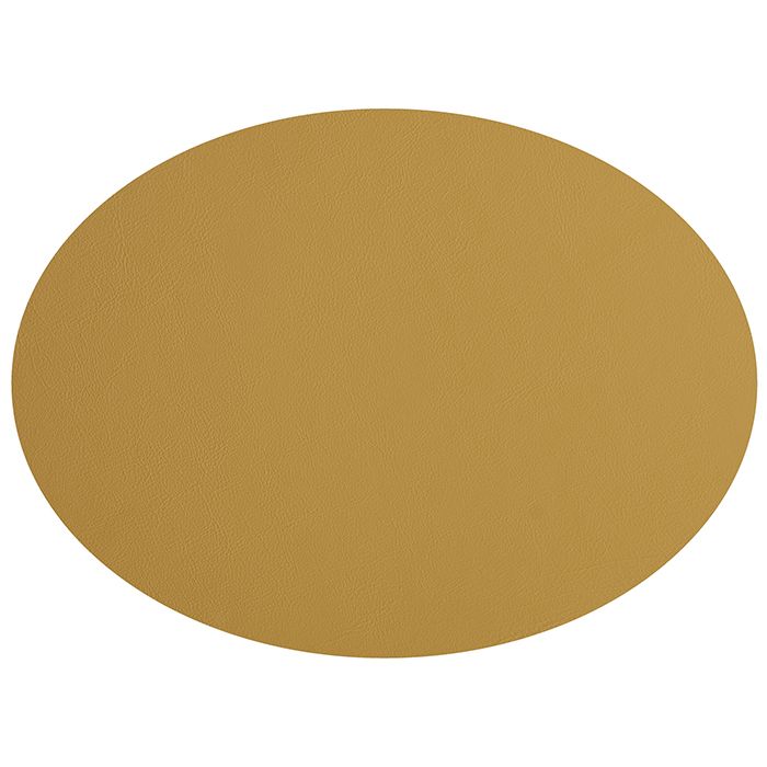 ADJ Овальный плейсмат, 47,5x35 см., цвет: горчичный/оливковый