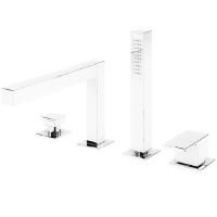 Смеситель на борт ванны Cezares Porta PORTA-BVDM4-BIO Белый матовый