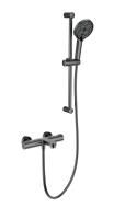 Смеситель для ванны с душевым гарнитуром и термостатом WONZON & WOGHAND, Темный графит (WW-C2018-A-BGG)