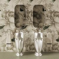 Kerasan Artwork Раковина свободностоящая "MOLOCO", слив в стену, цвет: Bianco-argento