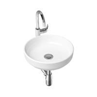 Комплект 3 в 1 Lavinia Boho Bathroom Sink Slim 21510204, накладная фарфоровая раковина 40 см, смеситель с донным клапаном, латунный сифон