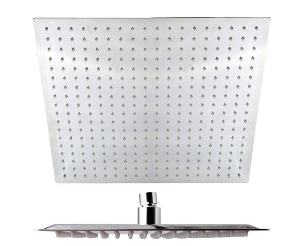 AQG, душевая квадратная ультраплоская антикальцевая головка ATLAS C40 см, цвет хром