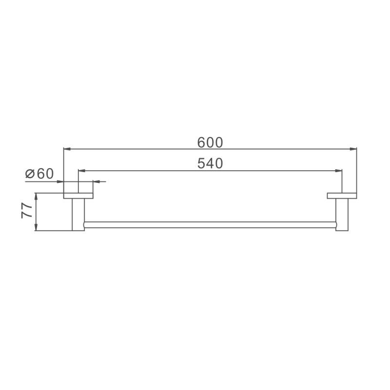 Полотенцедержатель Haiba HB8301, сталь