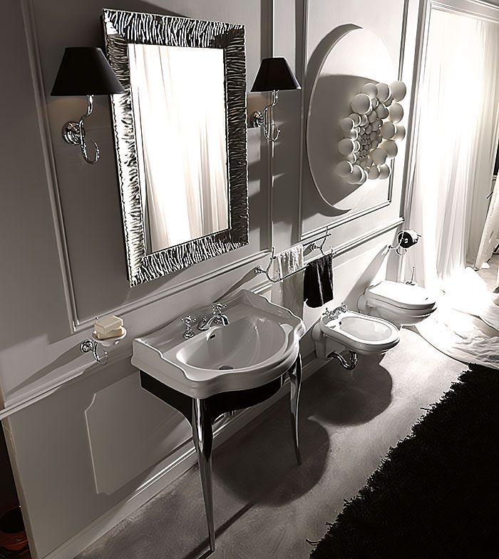 KERASAN Retro 73, раковина 73*54см с 1 отв. под смеситель, цвет: белый, артикул 104701*1