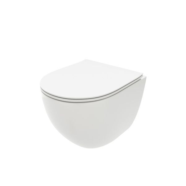 Унитаз подвесной Maretti Elena безободковый с микролифтом, EA10PBM67-844, белый