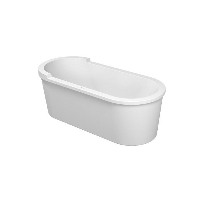 Duravit Ванна Starck 1800x800 мм отдельностоящая с двумя наклонами для спины,  с акриловой  панелью и ножками, цвет белый