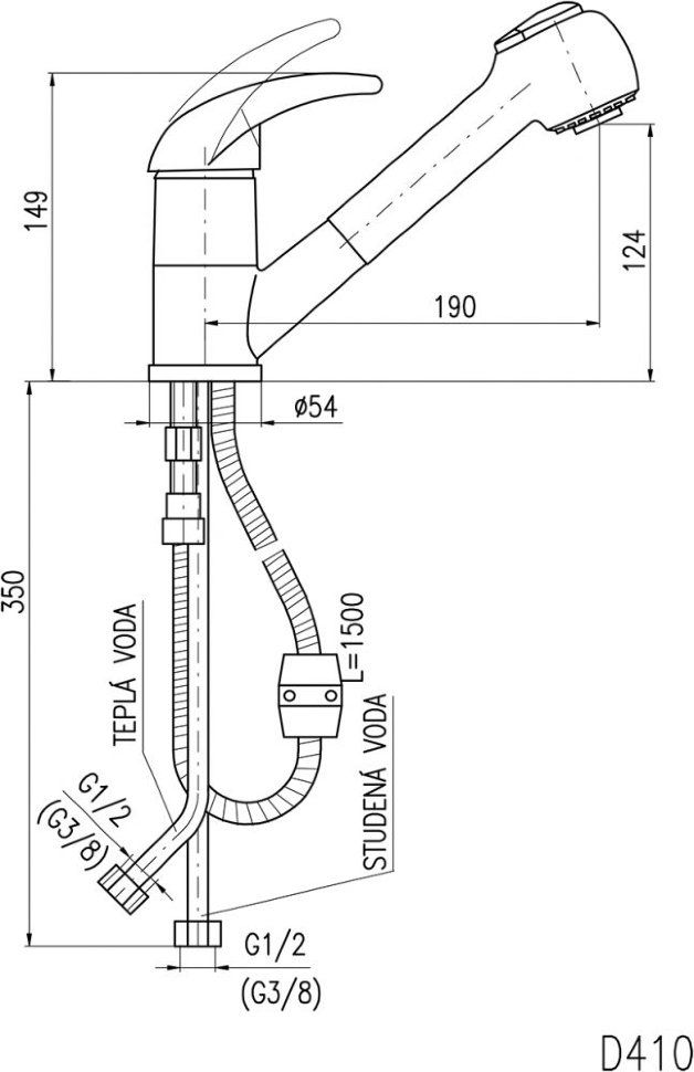 Смеситель для кухни Rav Slezak Dunaj D410.5LUX