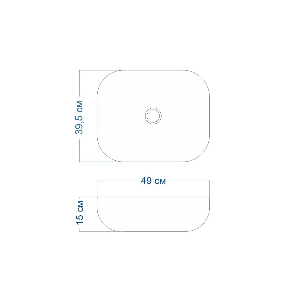 Раковина чаша Maretti FL13NS25-844, белая, артикул FL13NS25-844