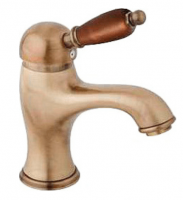 Смеситель для раковины CEZARES elite-1 бронза (ручка орех) Opadiris