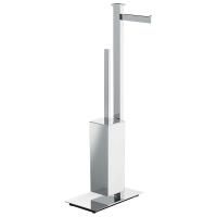 Colombo Units Напольная стойка с держателем т/б и ершом, DX, цвет: хром Colombo Units Напольная стойка с держателем т/б и ершом, DX, цвет: хром