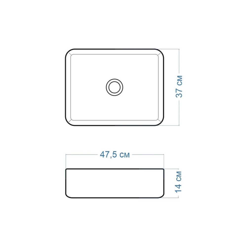 Раковина чаша Maretti UM13NS03-844, белая, артикул UM13NS03-844