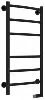 Полотенцесушитель электрический "ГАЛАНТ 2.0" 800х400 / МЭМ правый (Матовый Чёрный)