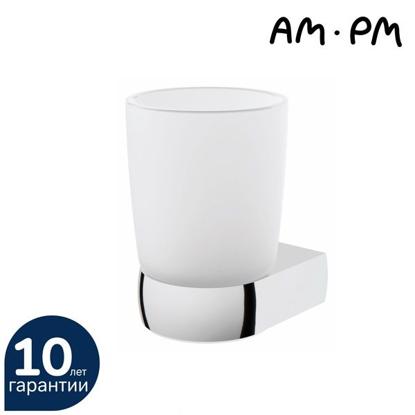 A3034300 Sensation, Стеклянный стакан с настенным держателем, хром, шт A3034300 Sensation, Стеклянный стакан с настенным держателем, хром, шт