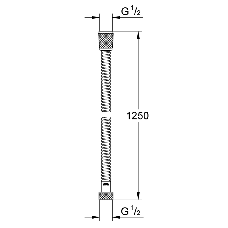 Душевой шланг GROHE RELEXAFLEX 28142002 (хром, металл, 125-см, круглый), шт Душевой шланг GROHE RELEXAFLEX 28142002 (хром, металл, 125-см, круглый), шт