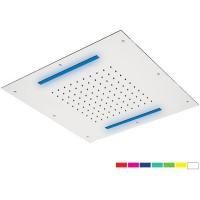 Daniel, потолочная лейка для душа с 7 цветной светодиодной подсветкой, диаметр 500 мм, цвет хром