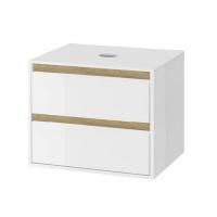 Тумба под накладную раковину EXCELLENT Tuto 60 см (белый/дуб), 2 ящика