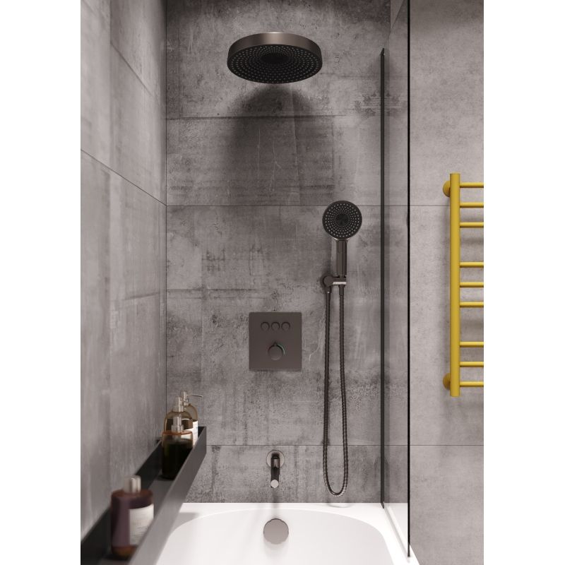 Душевая система встраиваемая с термостатом Bronze de Luxe OMG! 1011GM, графит, артикул 1011GM