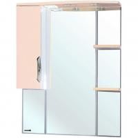 Зеркало со шкафом Bellezza Лагуна 85 L 4612114002076 с подсветкой L Бежевое Белое