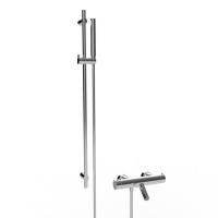 Stella Bamboo Термостатический смеситель для ванны 3267TM/302-6 со штангой и ручным душем, цвет: хром Stella Bamboo Термостатический смеситель для ванны 3267TM/302-6 со штангой и ручным душем, цвет: хром