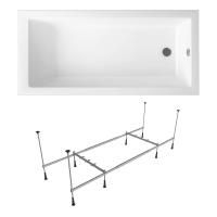 Комплект 2 в 1 Lavinia Boho Element S1-37090080, акриловая ванна 170x80 см, усиленный металлический каркас с монтажным набором