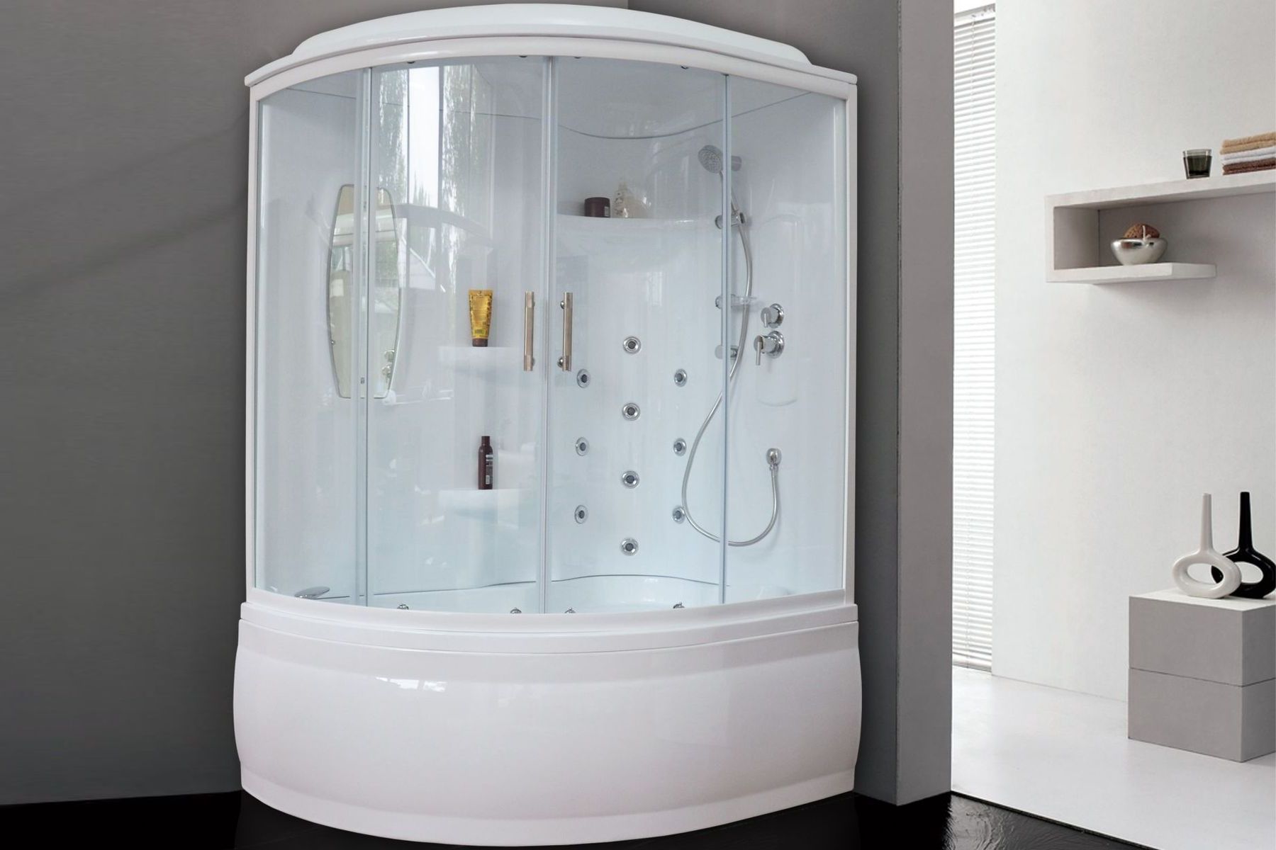 Душевая кабина Royal Bath RB 170ALP-T (прозрачное) правая Душевая кабина Royal Bath RB 170ALP-T (прозрачное) правая