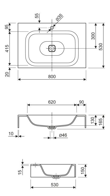 Консольная раковина из литьевого мрамора CEZARES TITAN-LVB-SOSPESO Консольная раковина из литьевого мрамора CEZARES TITAN-LVB-SOSPESO
