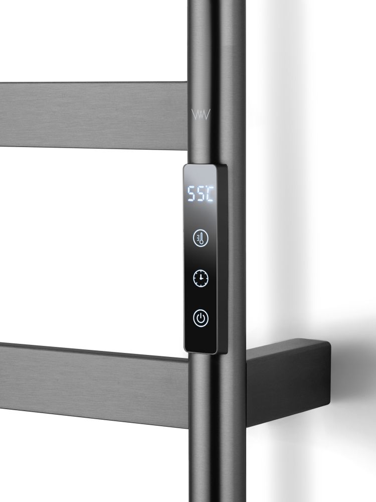 Полотенцесушитель электрический WONZON & WOGHAND DÜSSELDORF, Темный графит (WW-A204-GM)