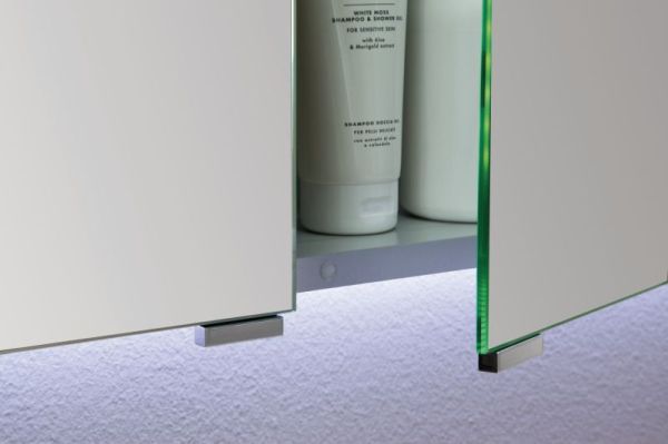 Puris, металлические держатели для одинарных дверей зеркальных шкафов