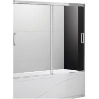 Шторка на ванну Cezares Tandem Soft VF-2 180х145 профиль Хром стекло прозрачное