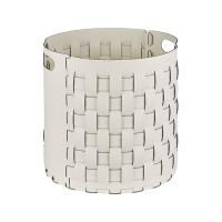 ADJ Круглая корзина Bottega, D40xH40 см., цвет: белый/панна котта