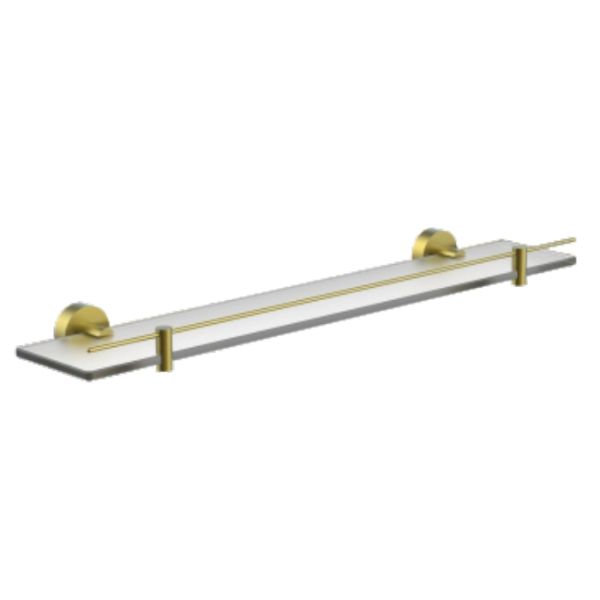 Полка стеклянная Raglo R320.07.03, золотой сатин