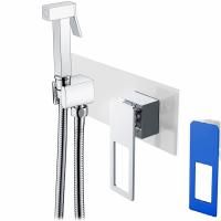 Гигиенический душ со смесителем Boheme Q 147-WUV Белый Синий