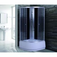 Душевая кабина Niagara NG-7508-08ВК 90х90 стекло прозрачное с узором задняя стенка Черная Душевая кабина Niagara NG-7508-08ВК 90х90 стекло прозрачное с узором задняя стенка Черная