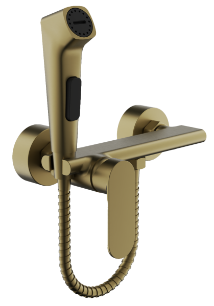 Гигиенический душ со смесителем BELZ B55645-5, матовое золото