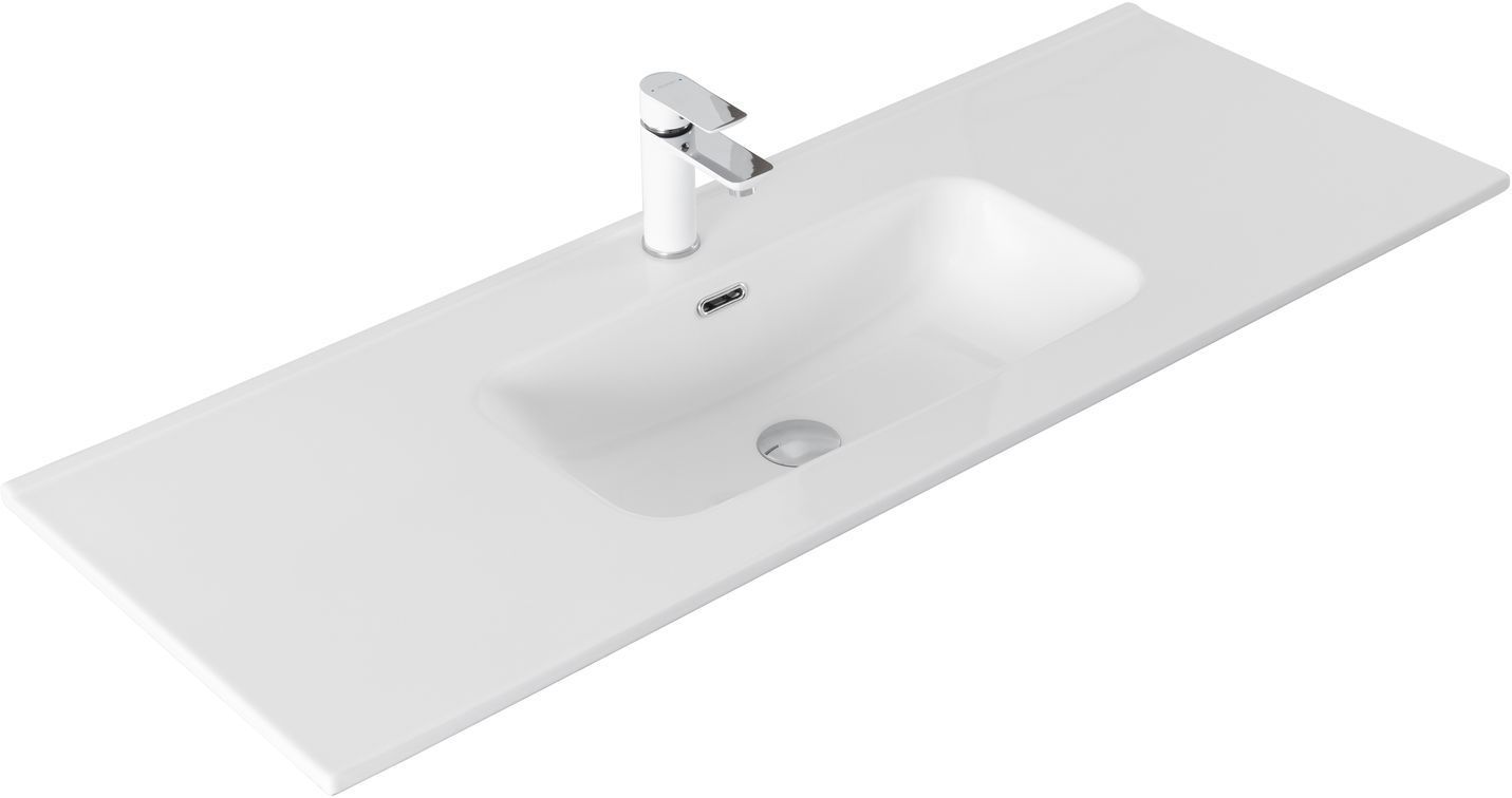 Раковина Aquanet Flat 120 белая матовая Раковина Aquanet Flat 120 белая матовая