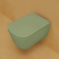 Kerasan Tribeca Унитаз подвесной 55см БЕЗОБОДКОВЫЙ, c креплением WB9N, цвет: Verde muschio