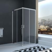 Душевой угол Veconi Rovigo RV-11, 900x900x1950, хром, стекло прозрачное